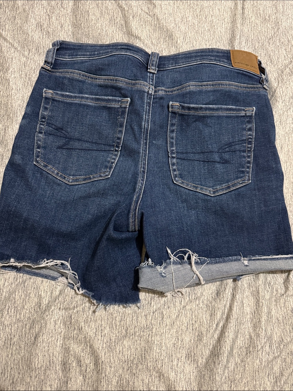 American Eagle Outfitters Dark Blue Denim Cutoff Shorts